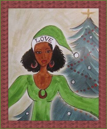 Christmas African American Card